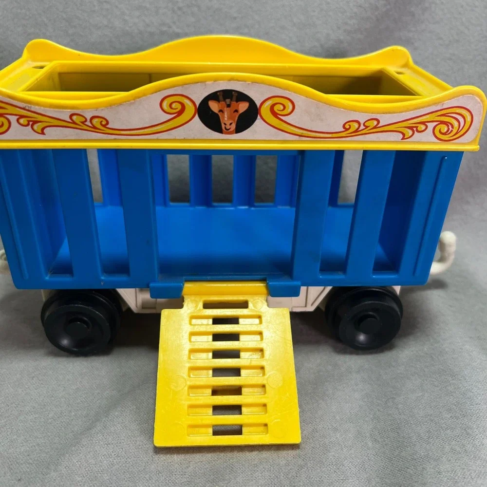 Fisher-Price Circus Train 991 Vintage 1973 Near Complete Whistle Works Original